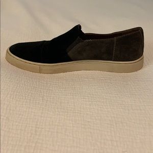 Frye two-toned suede slip on sneakers